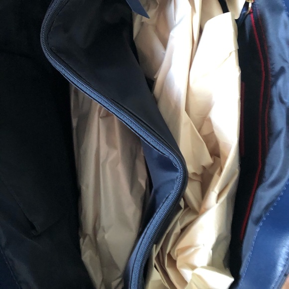 TOMMY HILFIGER WOMEN'S TOTE - NAVY BLUE LOGO w/RWB STRIPES New FREE SHIP - Picture 7 of 9